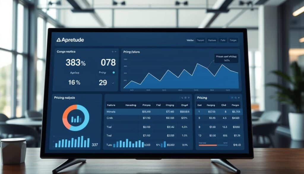 A detailed analysis of Apretude pricing factors, showcased in a professional business presentation style. In the foreground, a sleek, minimalist dashboard displaying key metrics and pricing data. In the middle ground, a dynamic line graph illustrating pricing trends over time. The background features a clean, modern office setting with large windows, allowing natural light to fill the scene. The overall mood is one of sophisticated data analysis, conveying an air of authority and expertise. The lighting is balanced, with a slightly softer, warmer tone to create a professional, yet inviting atmosphere. A detailed analysis of Apretude pricing factors, showcased in a professional business presentation style. In the foreground, a sleek, minimalist dashboard displaying key metrics and pricing data. In the middle ground, a dynamic line graph illustrating pricing trends over time. The background features a clean, modern office setting with large windows, allowing natural light to fill the scene. The overall mood is one of sophisticated data analysis, conveying an air of authority and expertise. The lighting is balanced, with a slightly softer, warmer tone to create a professional, yet inviting atmosphere.