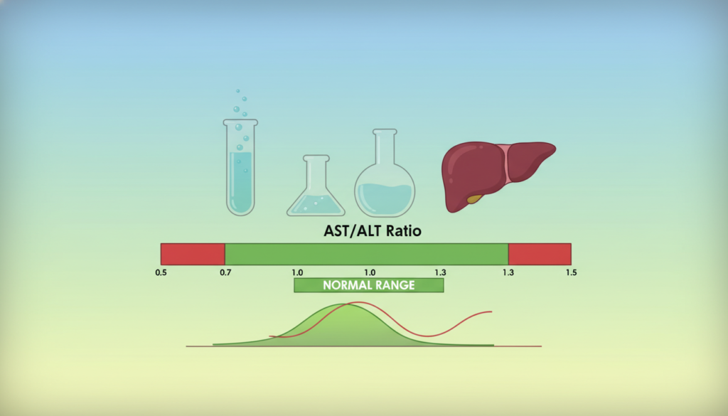 AST ALT ratio normal range reference chart