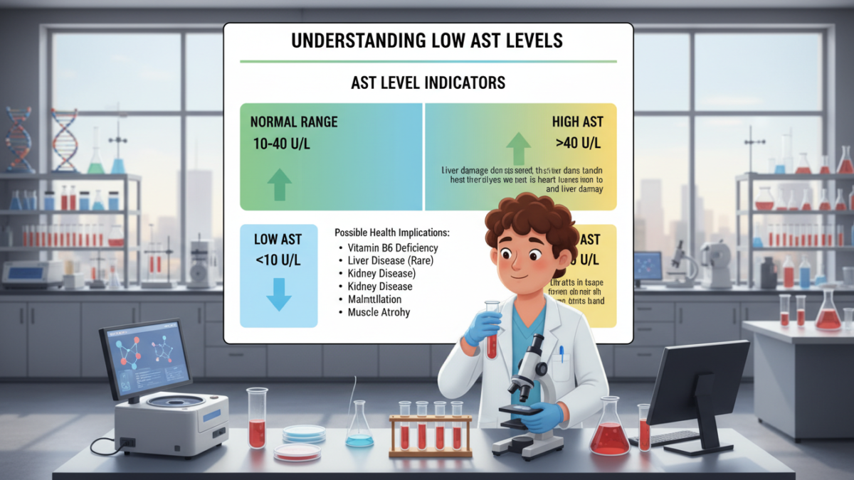 AST low levels meaning