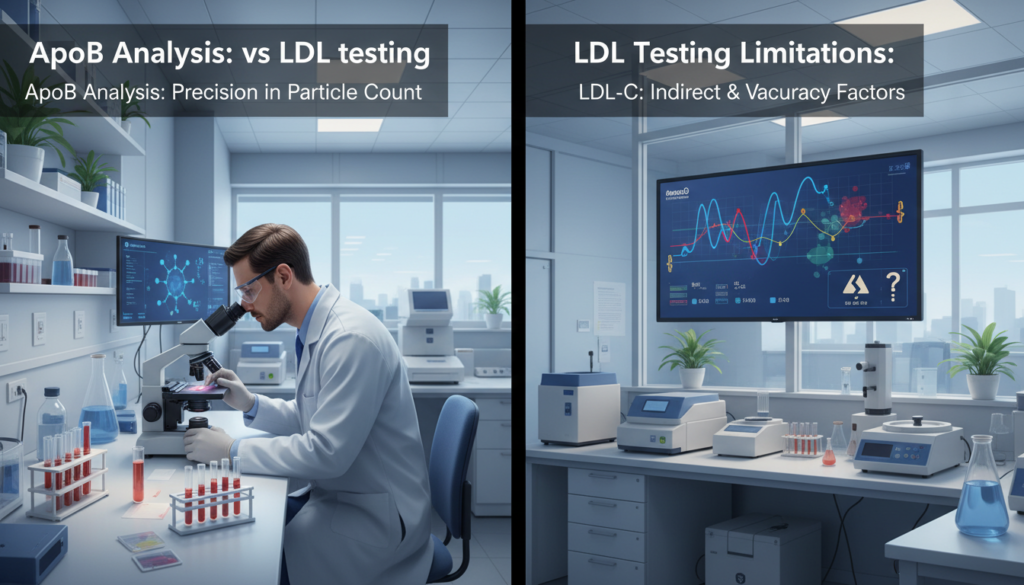 ApoB vs LDL testing limitations