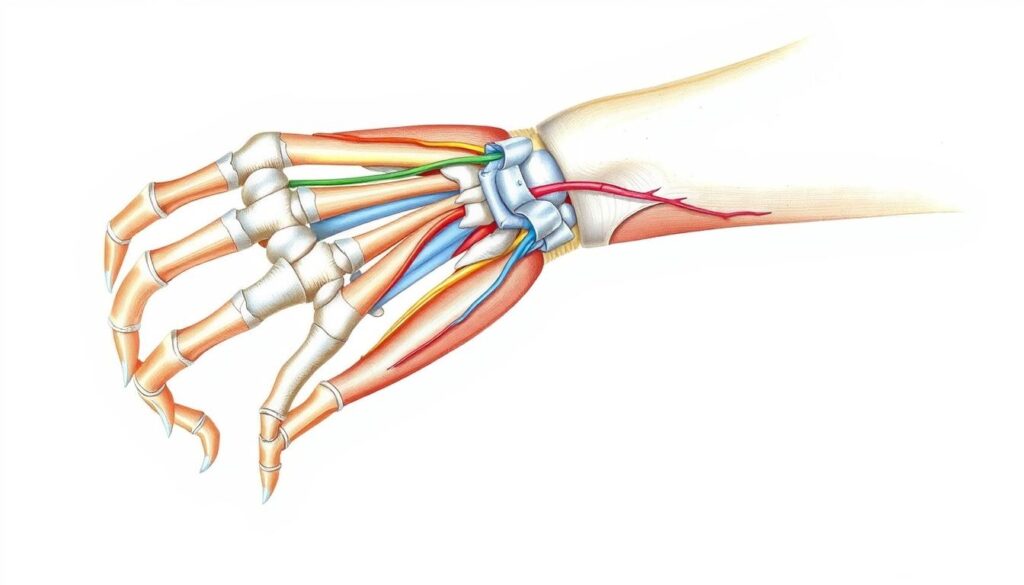 Detailed wrist anatomy visual guide