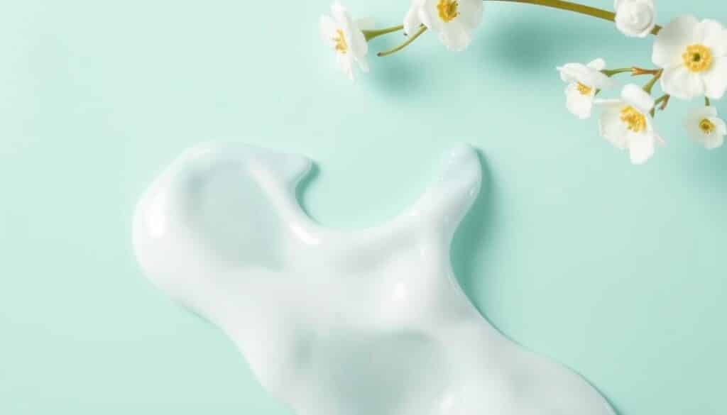 Generate an image of Bubble Skincare's gentle cleanser for sensitive skin.