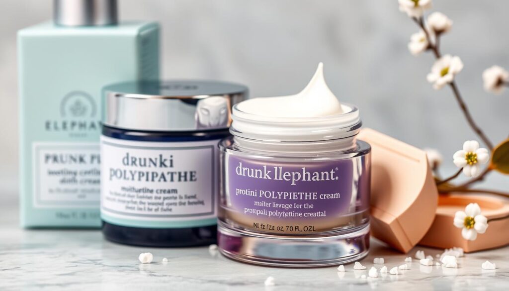 Generate an image of Drunk Elephant's best-selling skincare product, Protini Polypeptide Cream.