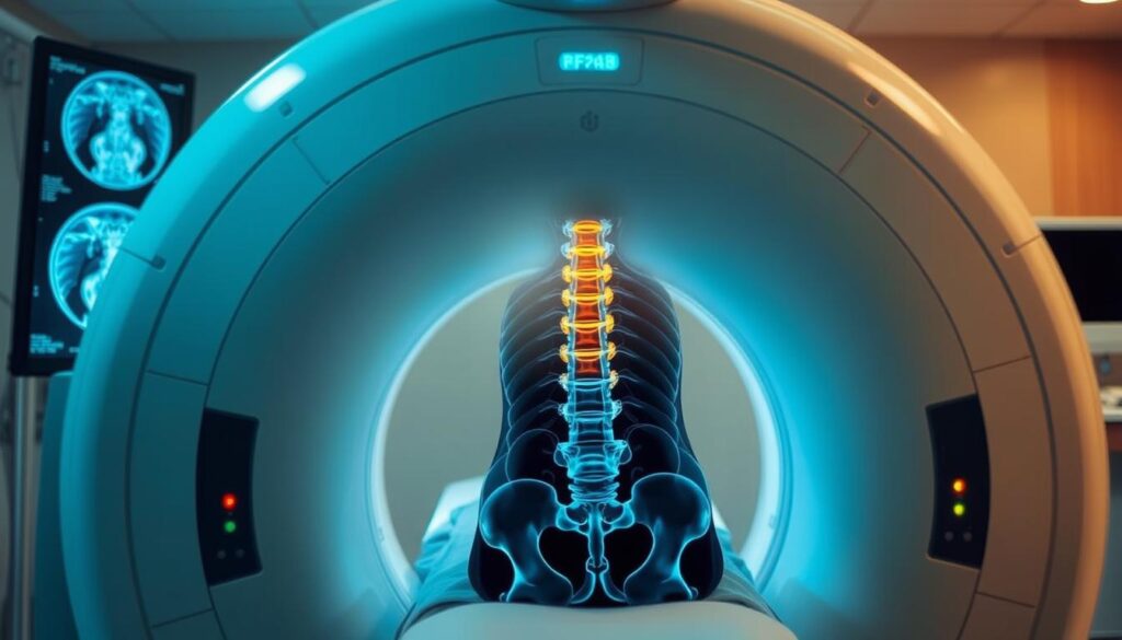 MRI scanning for spinal fracture diagnosis