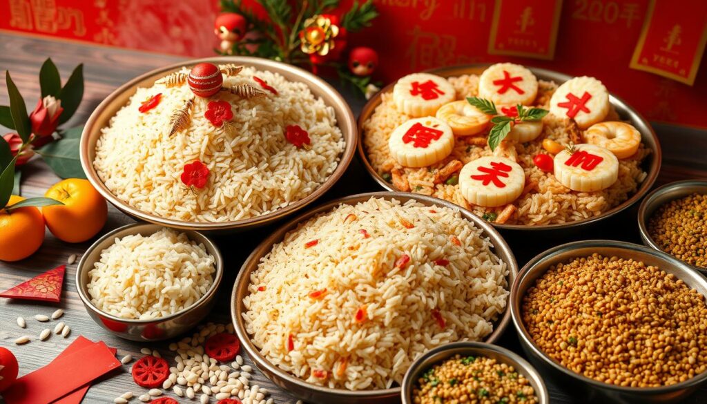 Rice and grain dishes for Chinese New Year