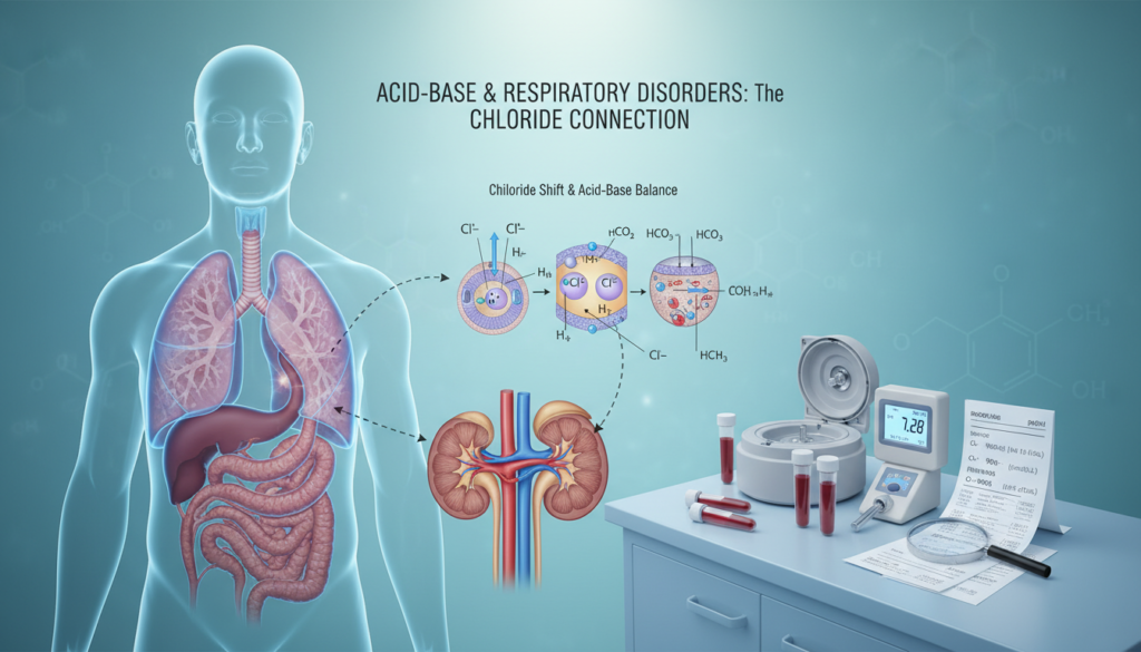 acid-base disorders and respiratory conditions affecting chloride levels