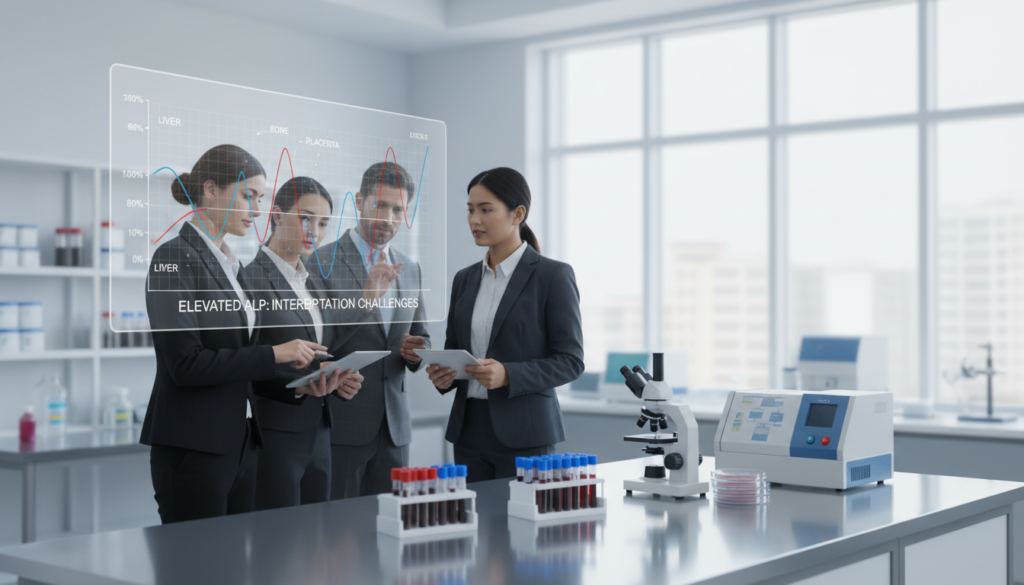 alkaline phosphatase elevated interpretation challenges