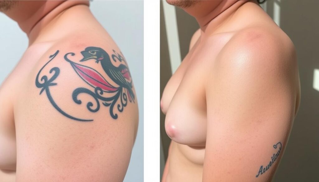 before and after laser tattoo removal el paso