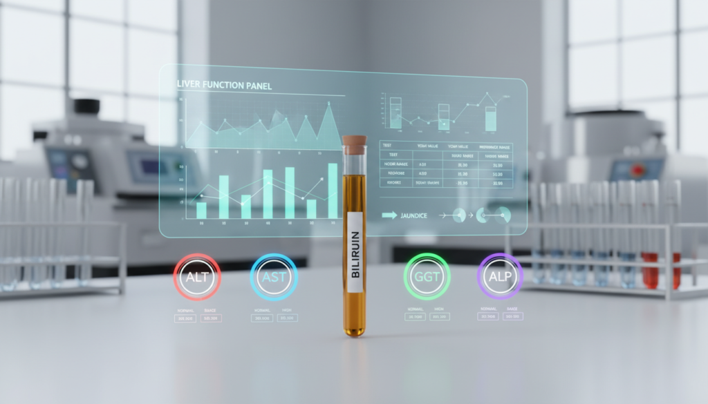 bilirubin lab values and related liver biomarkers