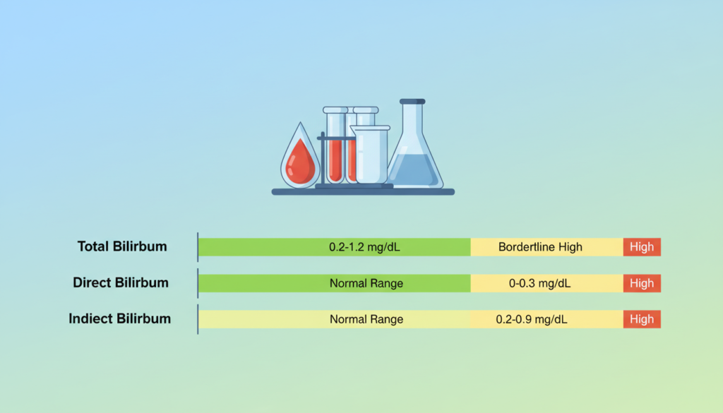 bilirubin normal range chart