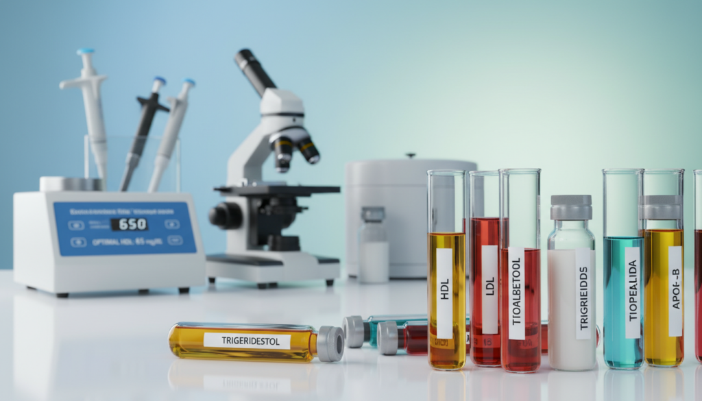 cholesterol testing biomarkers and optimal HDL range