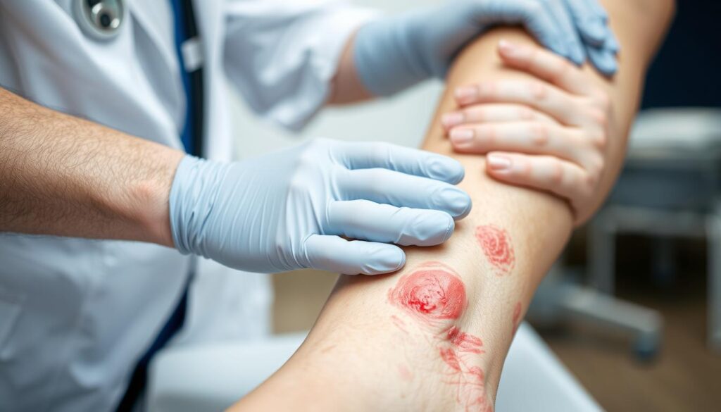 clinical evaluation of skin infection