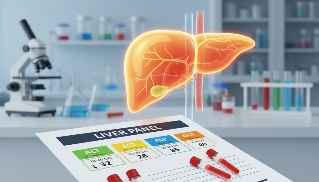 comprehensive liver panel hepatobiliary markers