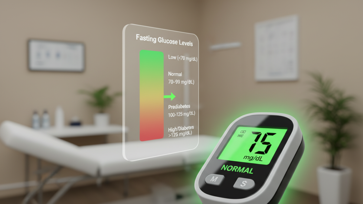 fasting glucose normal range