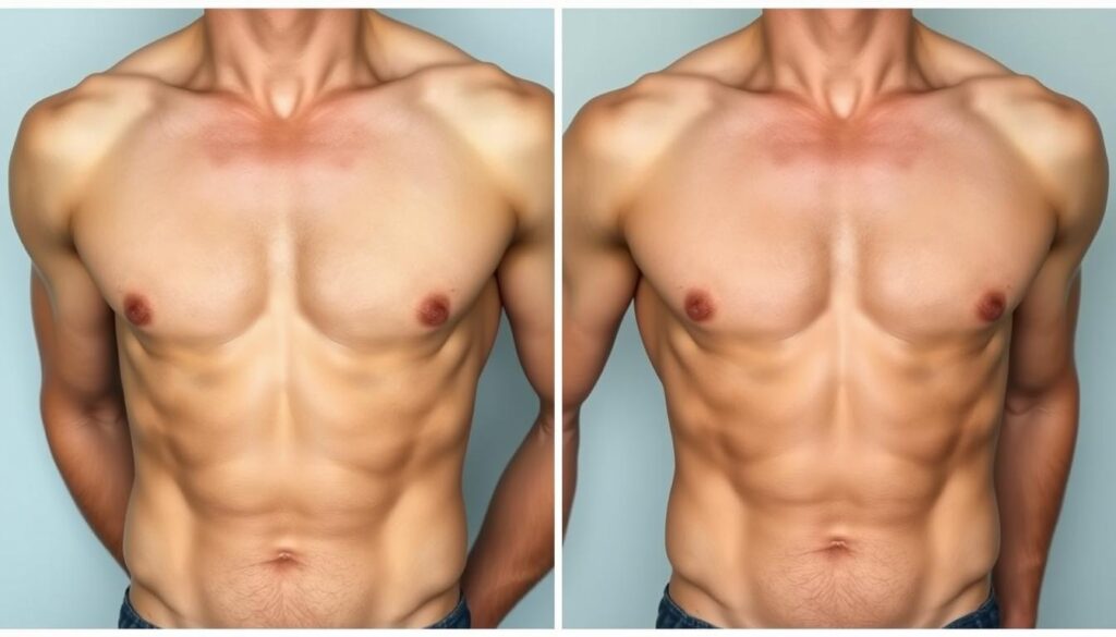 gynecomastia liposuction before and after