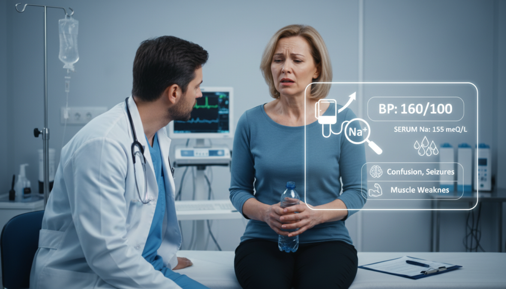 high sodium hypernatremia symptoms