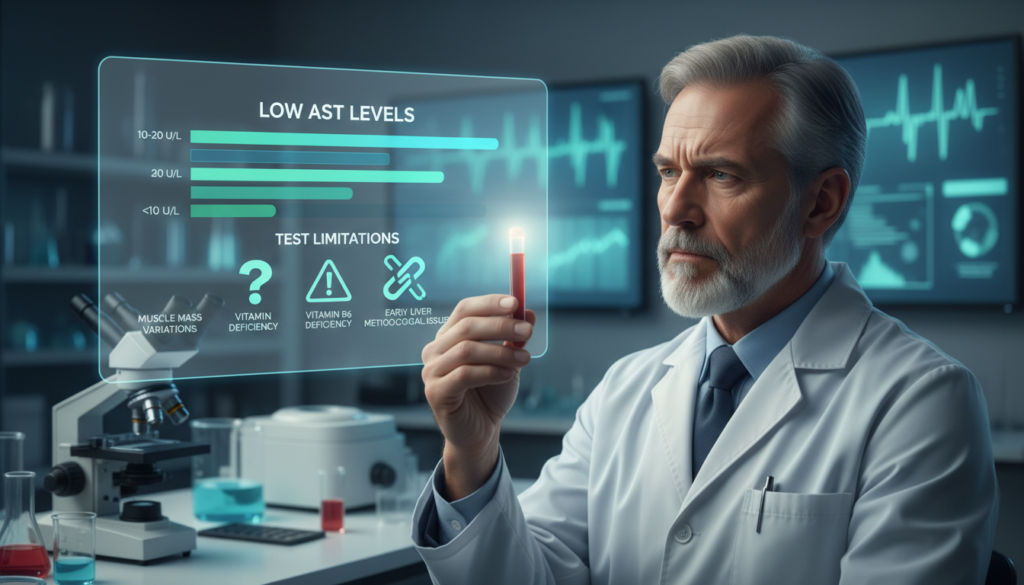 interpreting low AST levels and test limitations interpreting low AST levels and test limitations