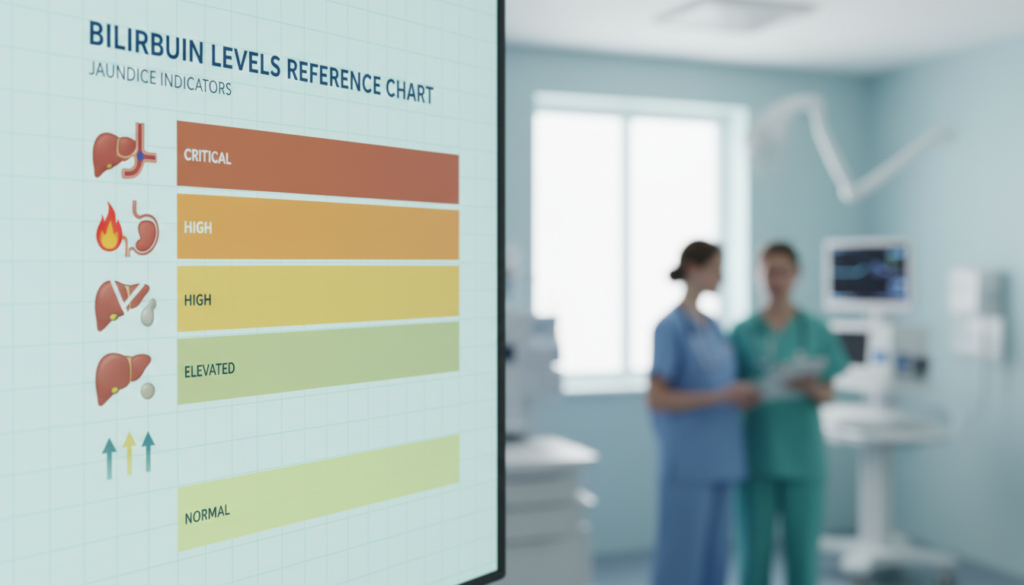jaundice and bilirubin levels reference chart