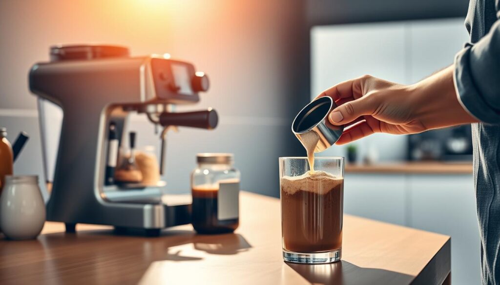 low-carb protein coffee preparation