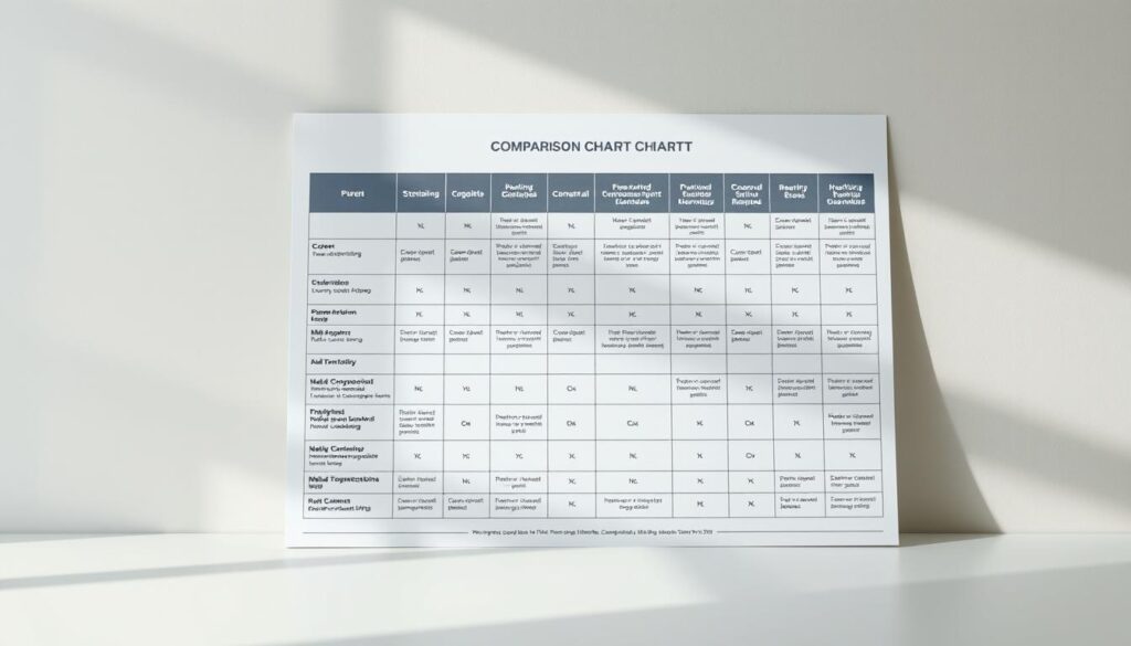 male contraceptives comparison chart