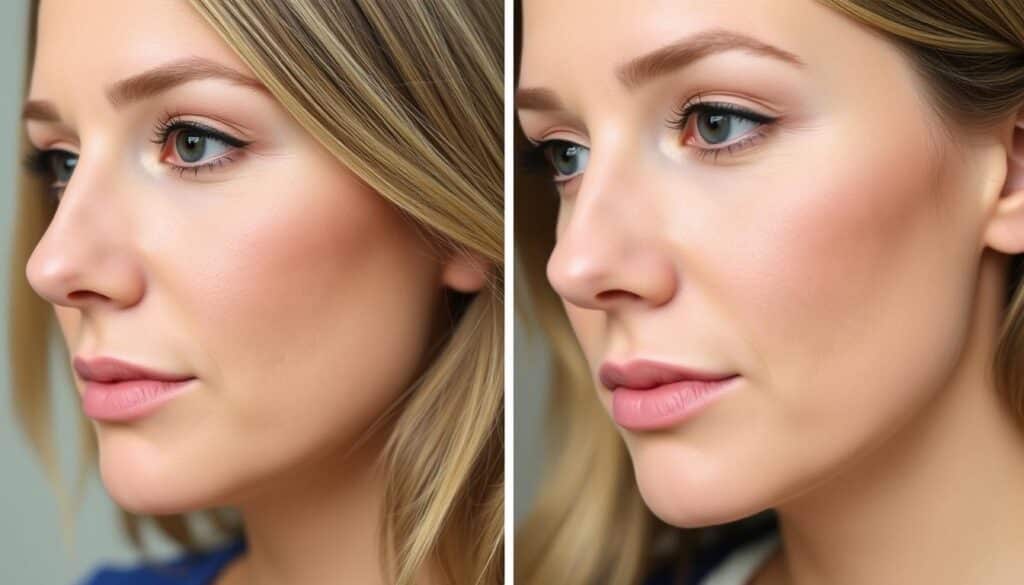non surgical nose job before and after