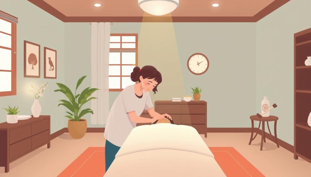 osteopathic cranial therapy session