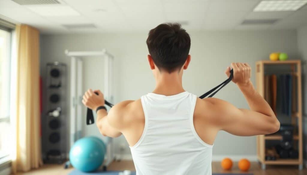 shoulder rehabilitation exercise demonstration