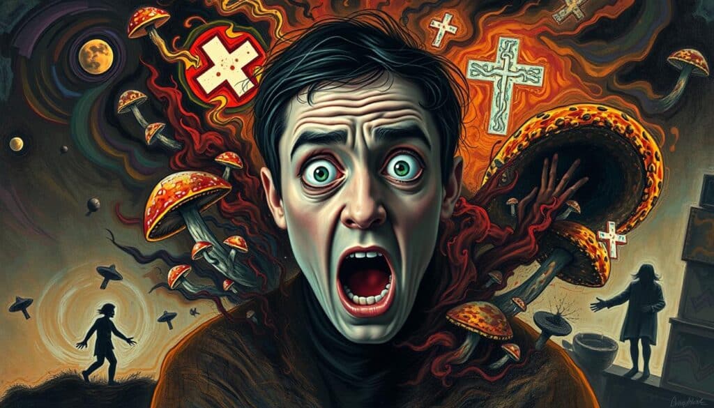 signs of severe reactions to shrooms