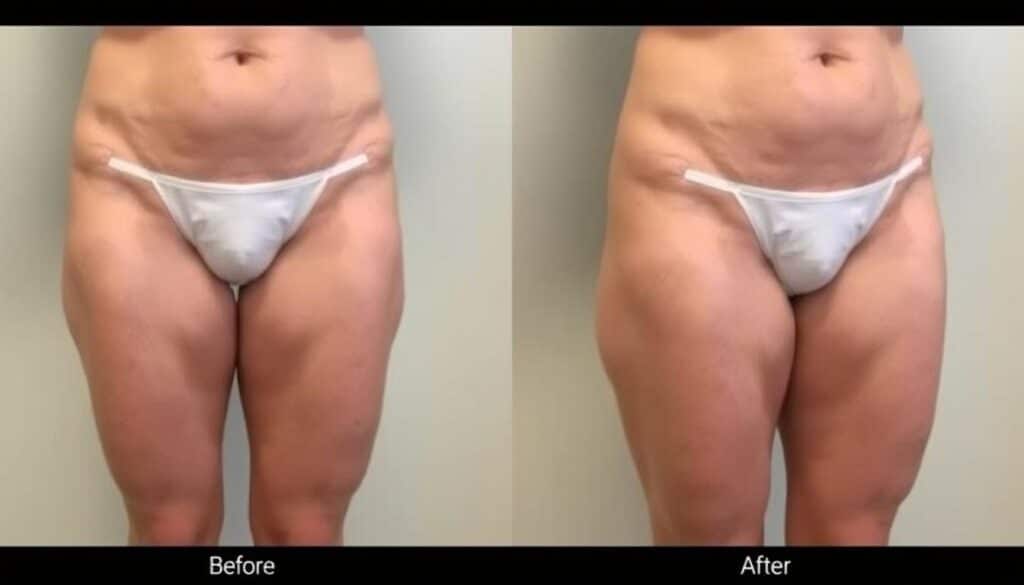 thigh coolsculpting before and after stomach