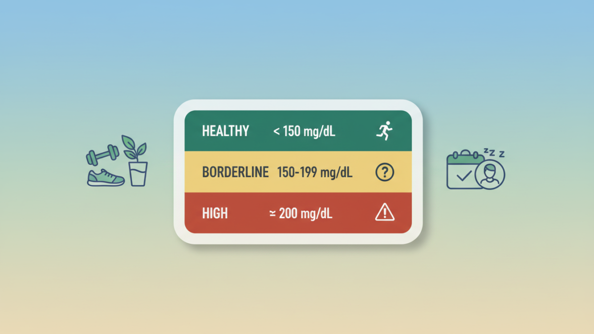 triglycerides normal range