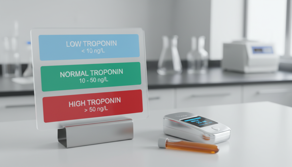 troponin normal range reference chart